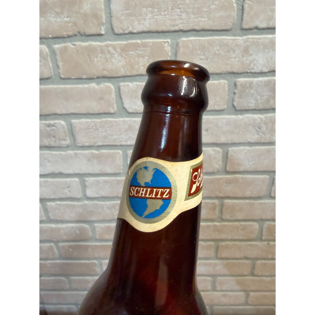 Vintage 1970 Schlitz 12oz Beer Bottle Empty Milwaukee Wis Brewery Globe