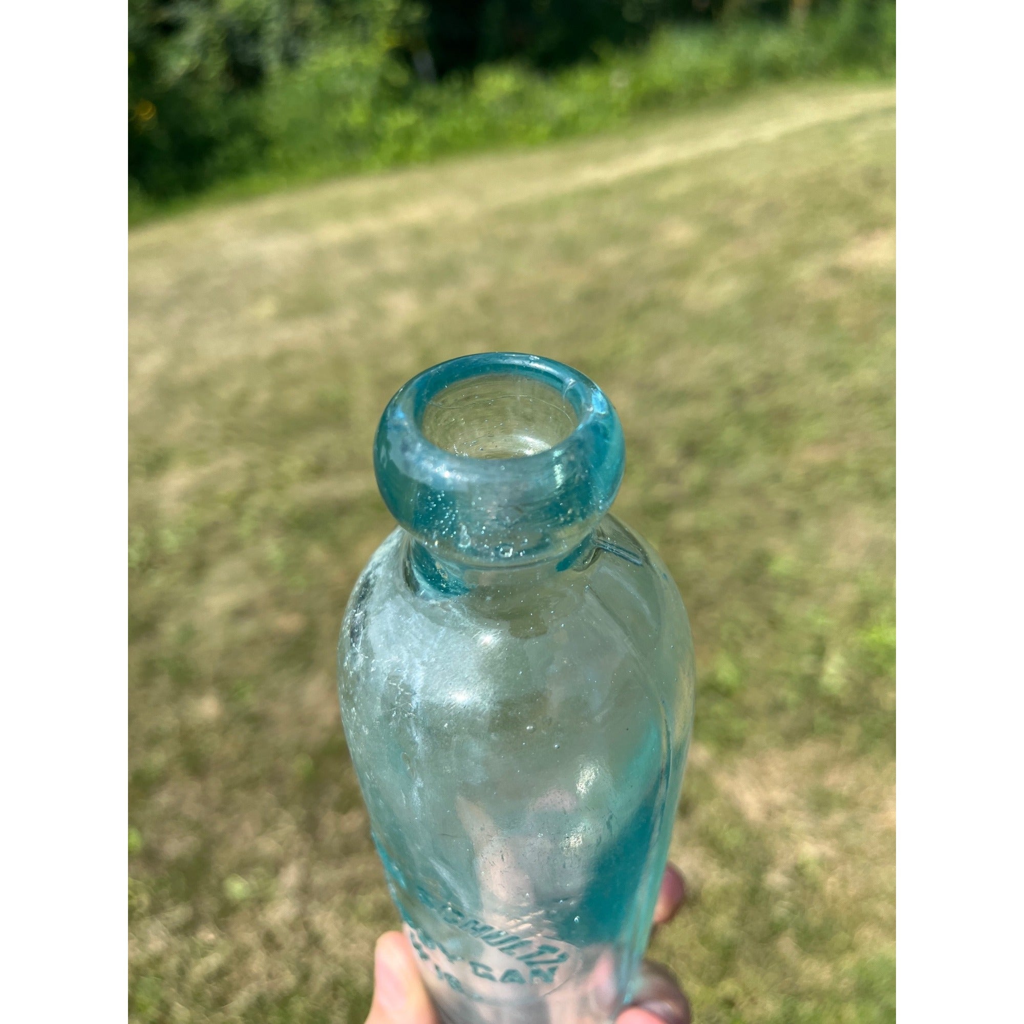 Vintage Robert Schultz Hutchinson Top Glass Bottle Sheboygan, Wisconsin