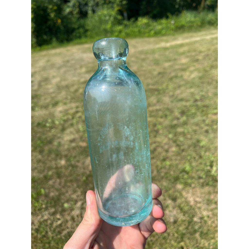 Vintage Robert Schultz Hutchinson Top Glass Bottle Sheboygan, Wisconsin