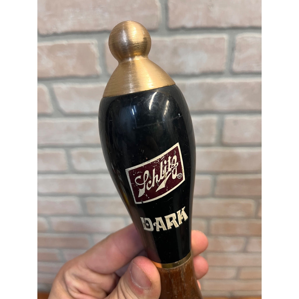 Vintage Schlitz Dark Lager Beer Wooden Tap Handle Milwaukee, WI Breweriana Barware