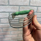 Vintage Androck Pastry Blender Potato Masher, Handheld Green Handle