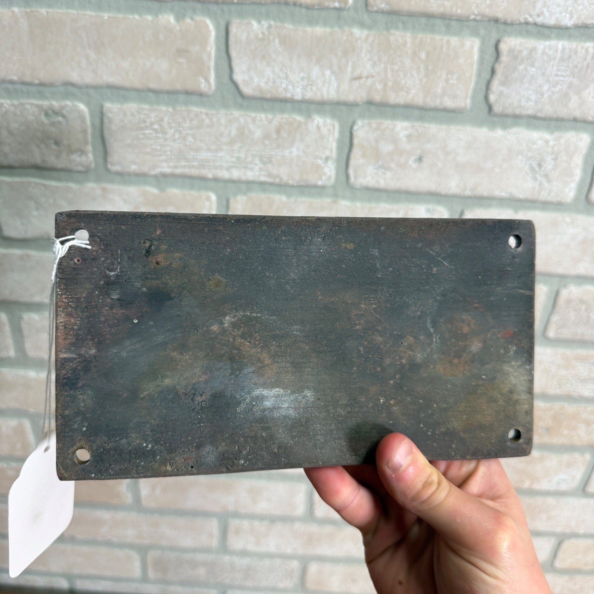 Vintage Auto Sprinkler Fire Dept Connection Cast Iron Sign