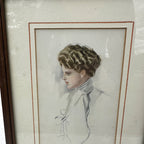 Marian Standish 1907 Harrison Fisher Framed Litho Victorian Women