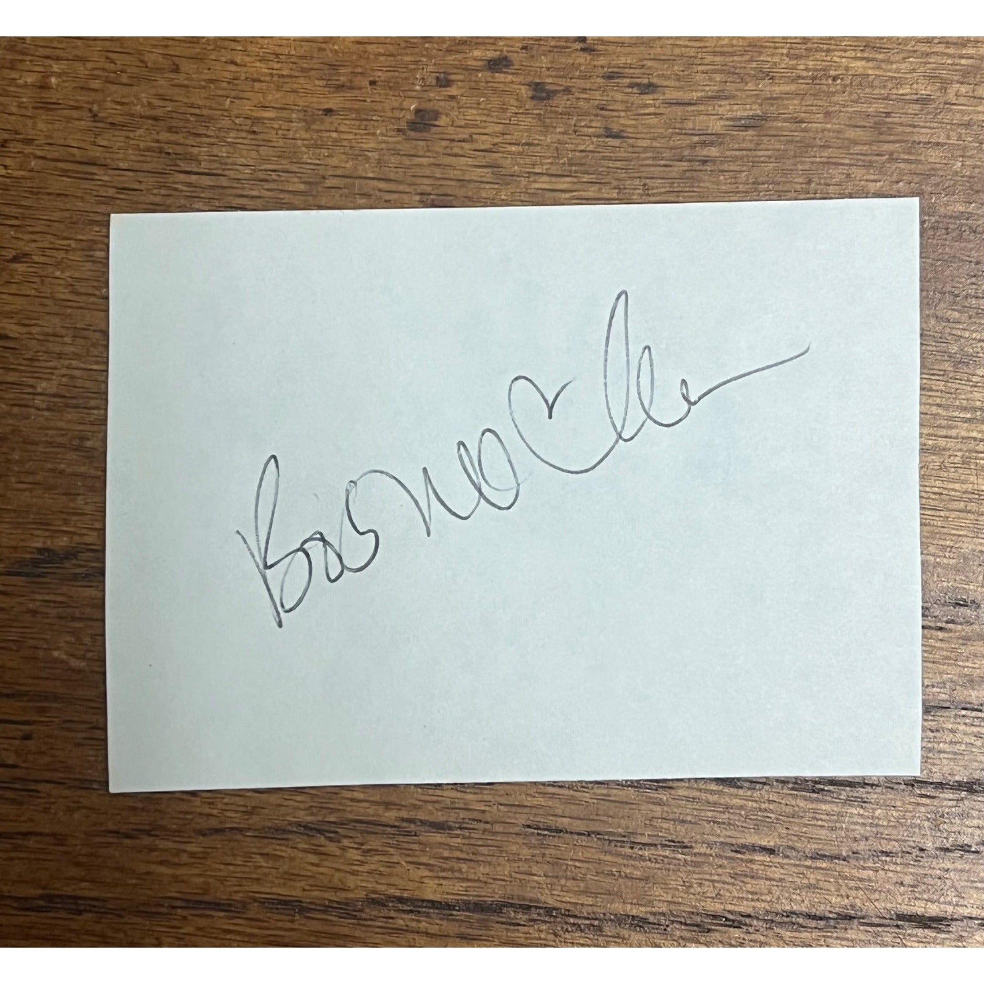 Bob McLure Signed Autographed Cut Index Card Milwaukee Brewers