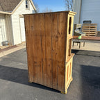 Antique Primitive Bakers Bread-Making Cabinet Cupboard