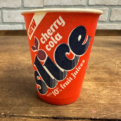 RARE Vintage PEPSI Cherry Cola Slice Soda Sampler Wax Dixie Cup Advertising