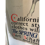 The Spring Style Book  Clothing Hart Schaffner Cardboard Poster Sign