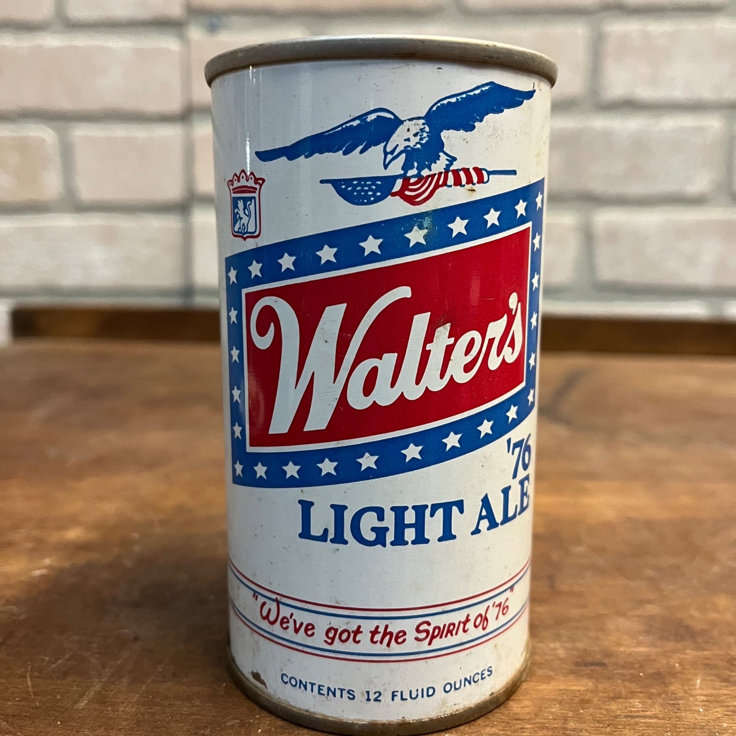 Vintage Walter's 1976 Bicentennial Light Ale Beer Can Eau Claire Wis Unopened 12oz