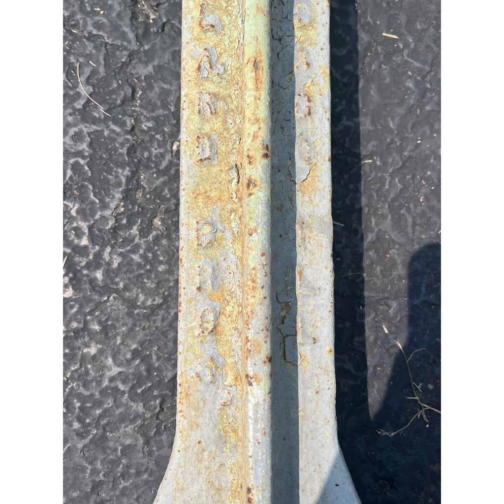 Antique Vintage Pollard Bros Chicago IL Locker Room Bench Cast Iron Legs Salavge
