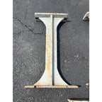 Antique Vintage Pollard Bros Chicago IL Locker Room Bench Cast Iron Legs Salavge