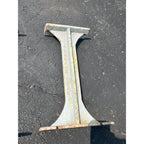 Antique Vintage Pollard Bros Chicago IL Locker Room Bench Cast Iron Legs Salavge