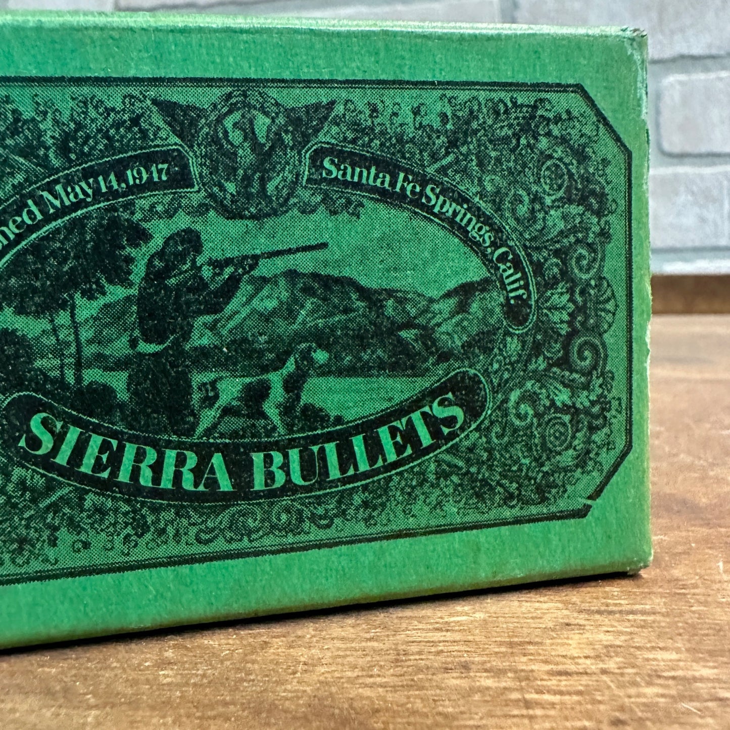 Vintage Sierra Bullets .30 Caliber EMPTY 100ct Cardboard Box Santa Fe Springs