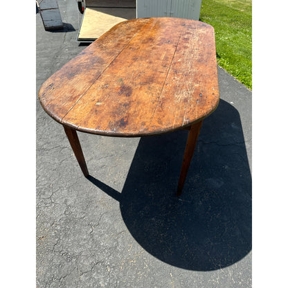 Antique 6ft Long Rustic Primitive Wooden Farmhouse Table