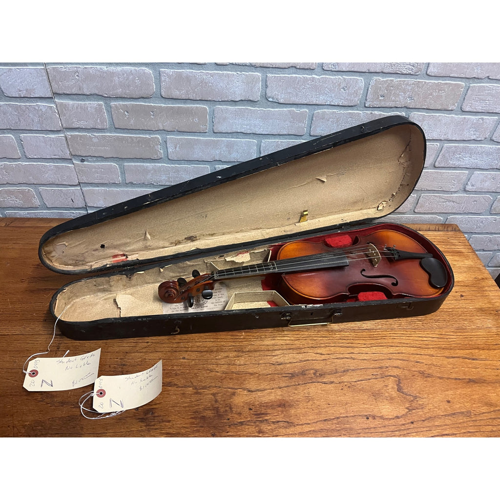 Vintage Jackson Guldan Student Violin + Wooden GSB Coffin Case