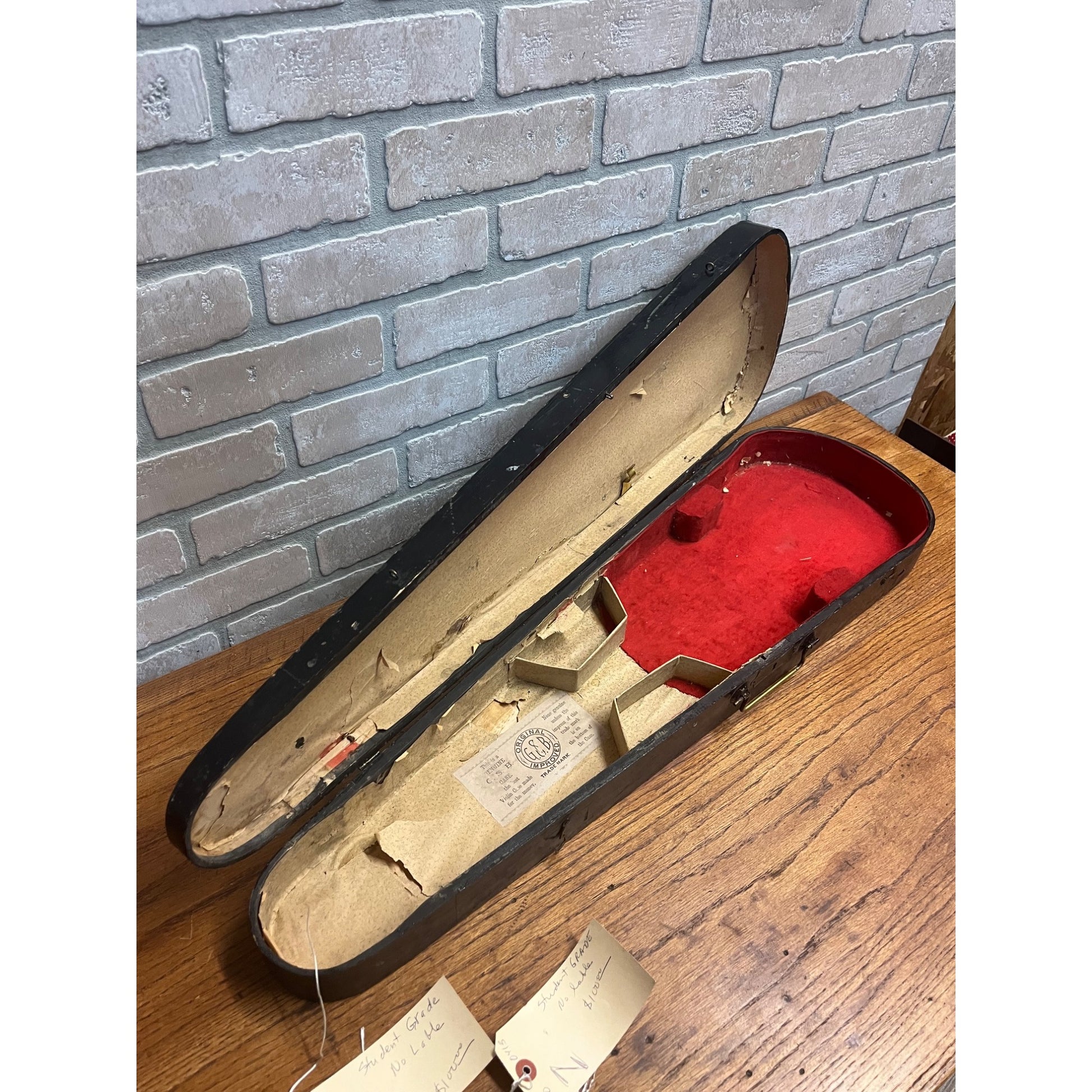 Vintage Jackson Guldan Student Violin + Wooden GSB Coffin Case