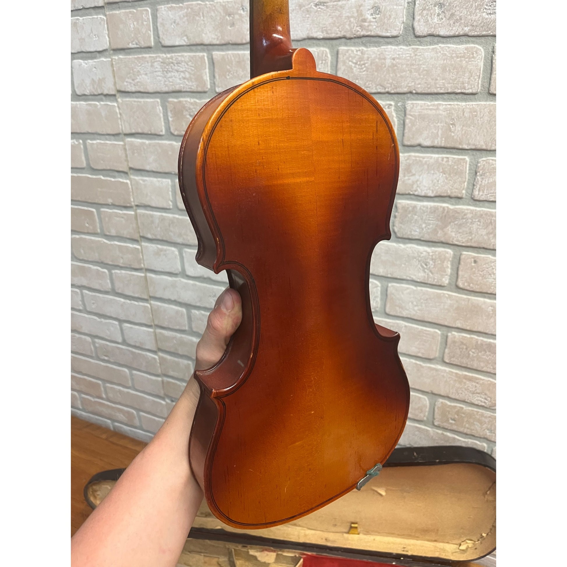 Vintage Jackson Guldan Student Violin + Wooden GSB Coffin Case