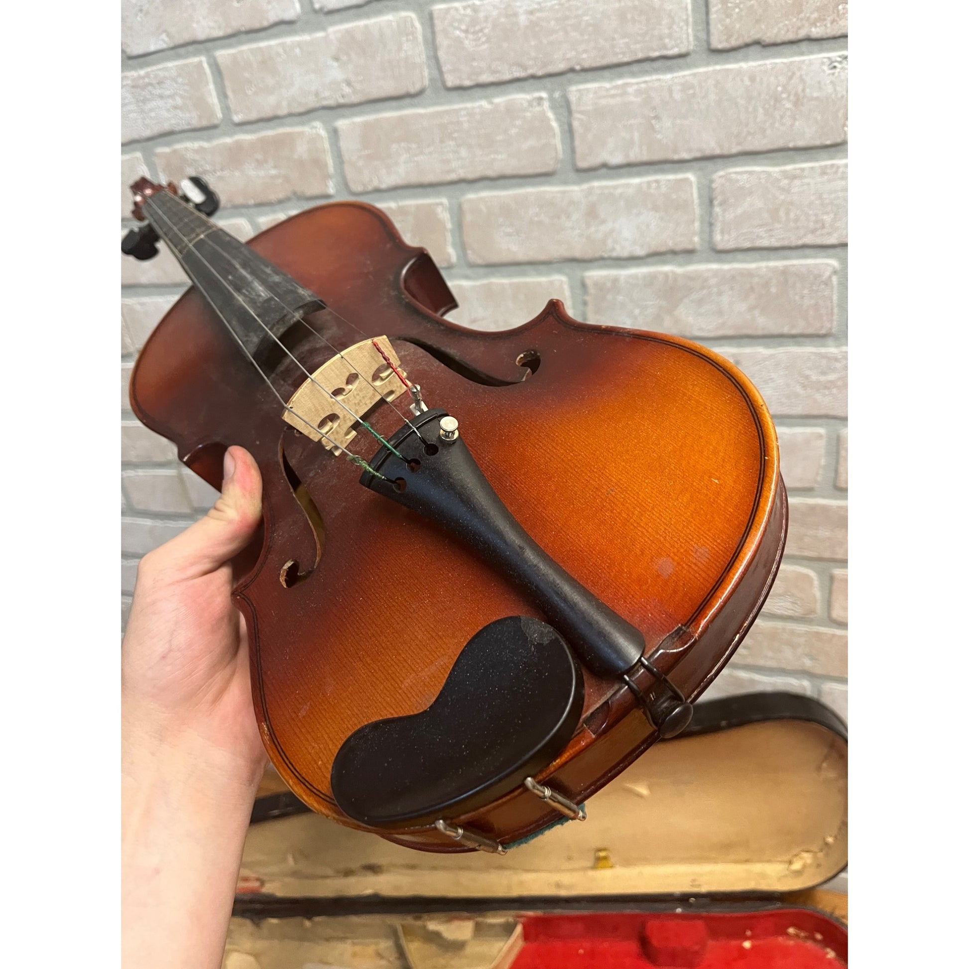 Vintage Jackson Guldan Student Violin + Wooden GSB Coffin Case