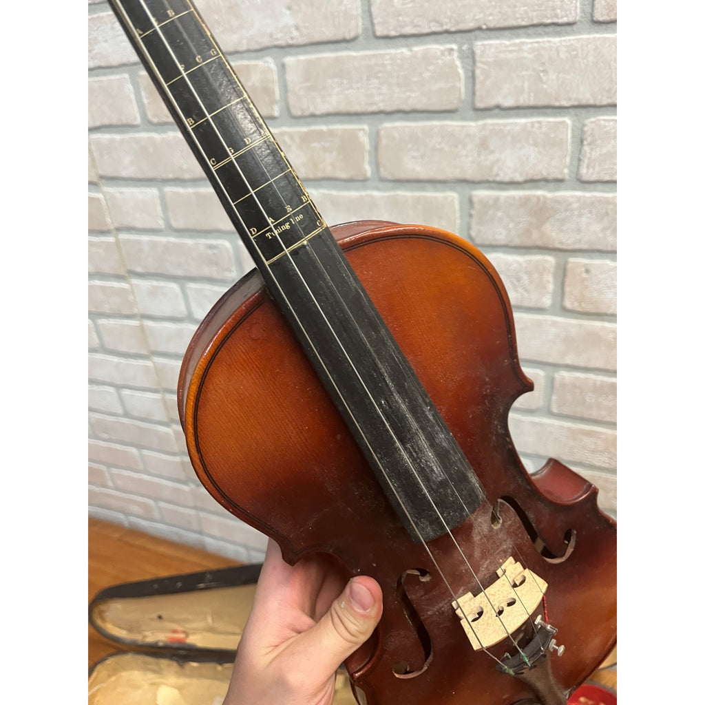 Vintage Jackson Guldan Student Violin + Wooden GSB Coffin Case