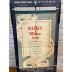 Vintage 1948 Sheboygan County Abstract Company Advertising Weekly Memo Calendar