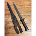 WWII Czech VZ24 Mauser Rifle Bayonet CSZ Marked Scabbard Leather Frog Military
