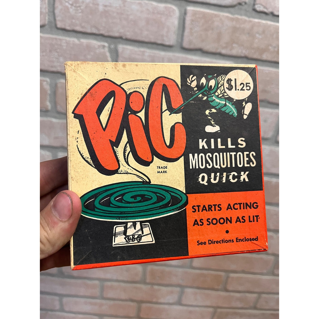 Vintage PIC Mosquito Mosquitoes Repellent - Coils & Stands; Original Box
