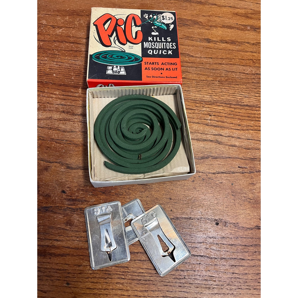 Vintage PIC Mosquito Mosquitoes Repellent - Coils & Stands; Original Box