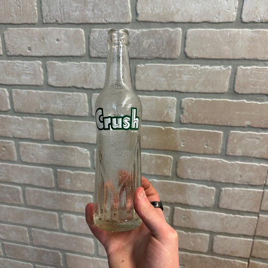 1956 10oz Orange Crush Clear Glass ACL Bottle Soda Pop