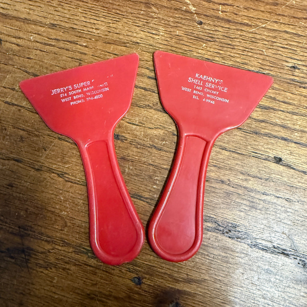 Vintage West Bend Wisconsin Advertising Firestone Tires Ice Scrapers Shell Oil