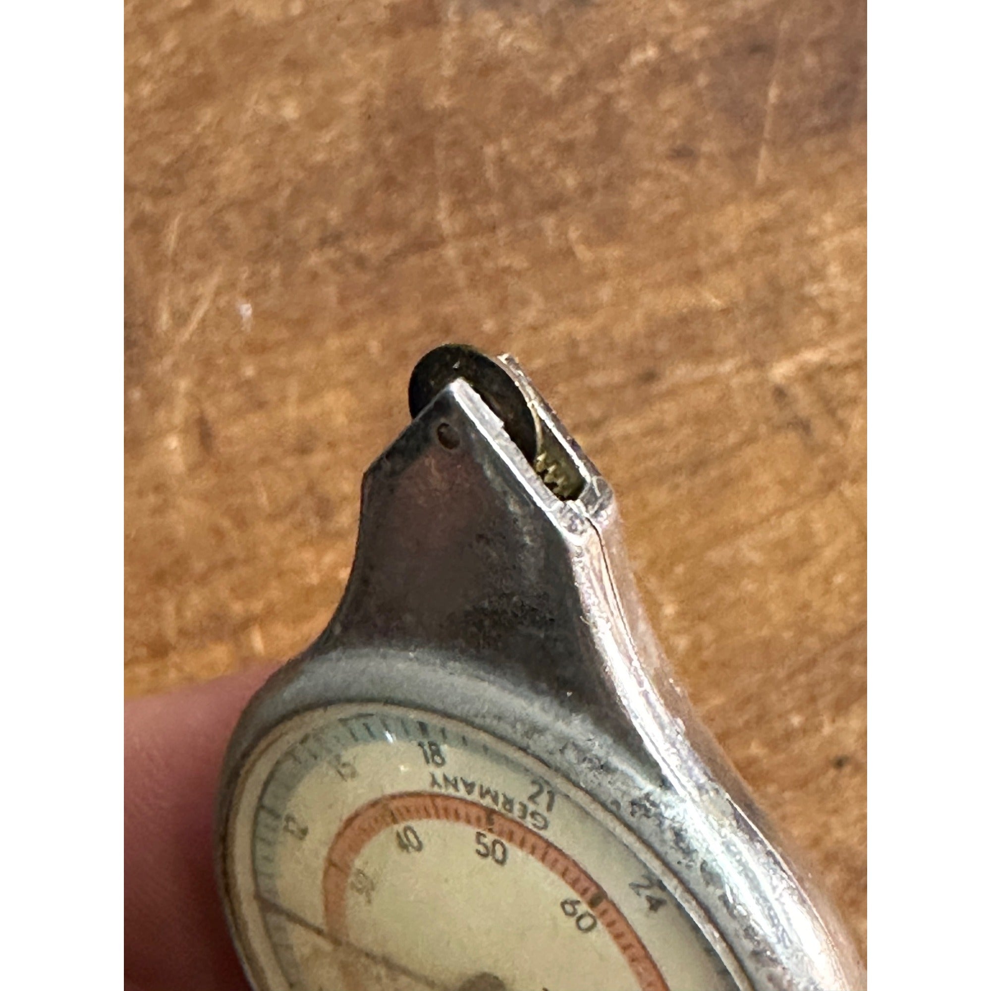 VINTAGE COMPASS GERMANY MAP READER CM TO KM & INCHES TO MILES CURVIMETER