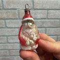 Antique 1920s Father Christmas Santa Claus Glass Ornament Early