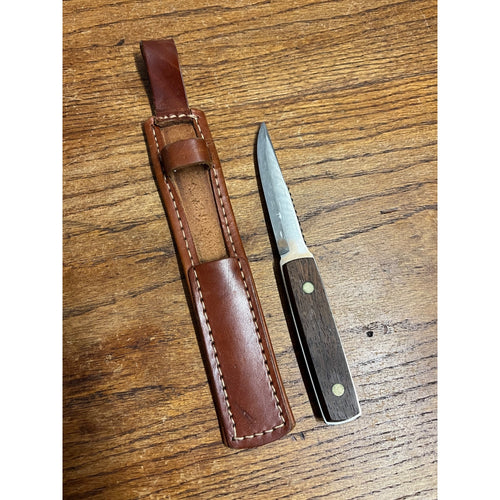 Vintage Helle Fabrikker Norway Carbon Edge Knife A/S Fish Hunting Knife & Sheath