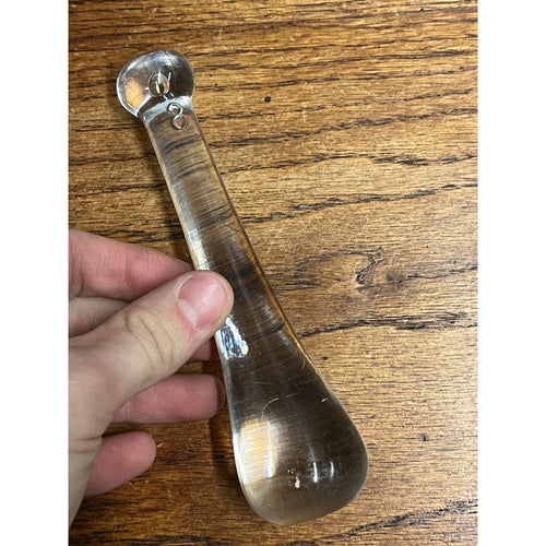 Vintage Clear Glass Pestle No. 8 Replacement for Mortar Apothecary 6" Long