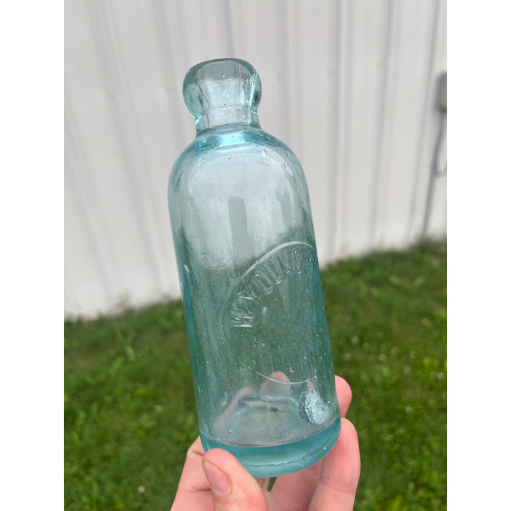 Antique W. Young & Son Wooster, Ohio (OH) Hutchinson Bottle Soda Embossed Hutch