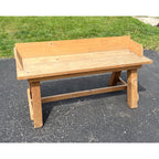 Farmhouse Solid Wood Wooden Porch Bench Sturdy Garden Bench