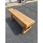 Farmhouse Solid Wood Wooden Porch Bench Sturdy Garden Bench