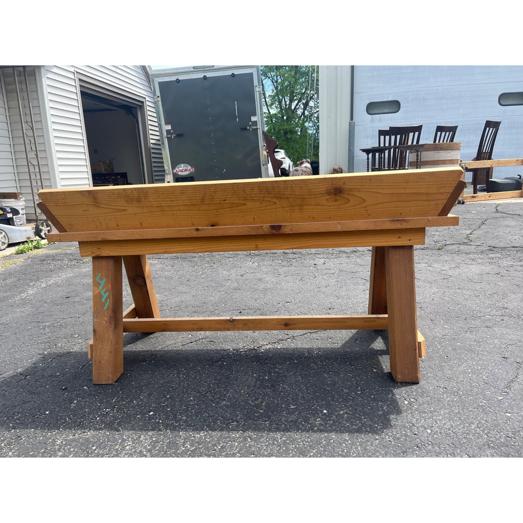 Farmhouse Solid Wood Wooden Porch Bench Sturdy Garden Bench