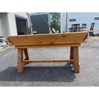 Farmhouse Solid Wood Wooden Porch Bench Sturdy Garden Bench