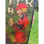 Antique 1930s Hunter Cigar Tin Advertising Sign 27" x 20"