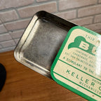 Antique Vintage Advertising Tin Box Medical Medicine Bukets Keller Ohio