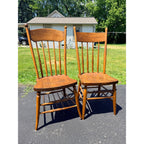 Antique 1880s Primitive Pine Farmhouse Table | Country Kitchen Dining Table w/ 4 Chairs