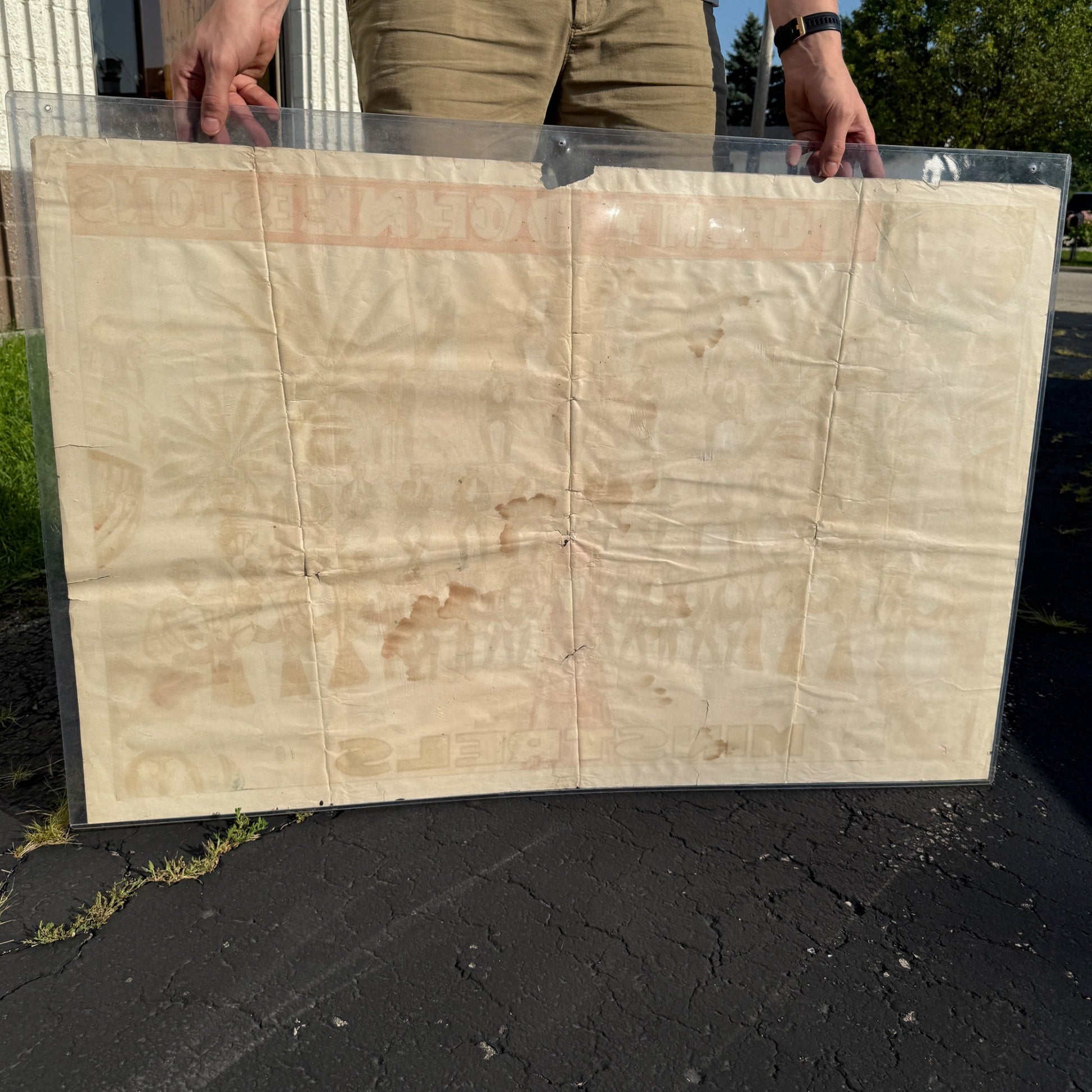 Original Tommy Donnelly's Minstrels (1910) US Theater Stone Lithograph Poster