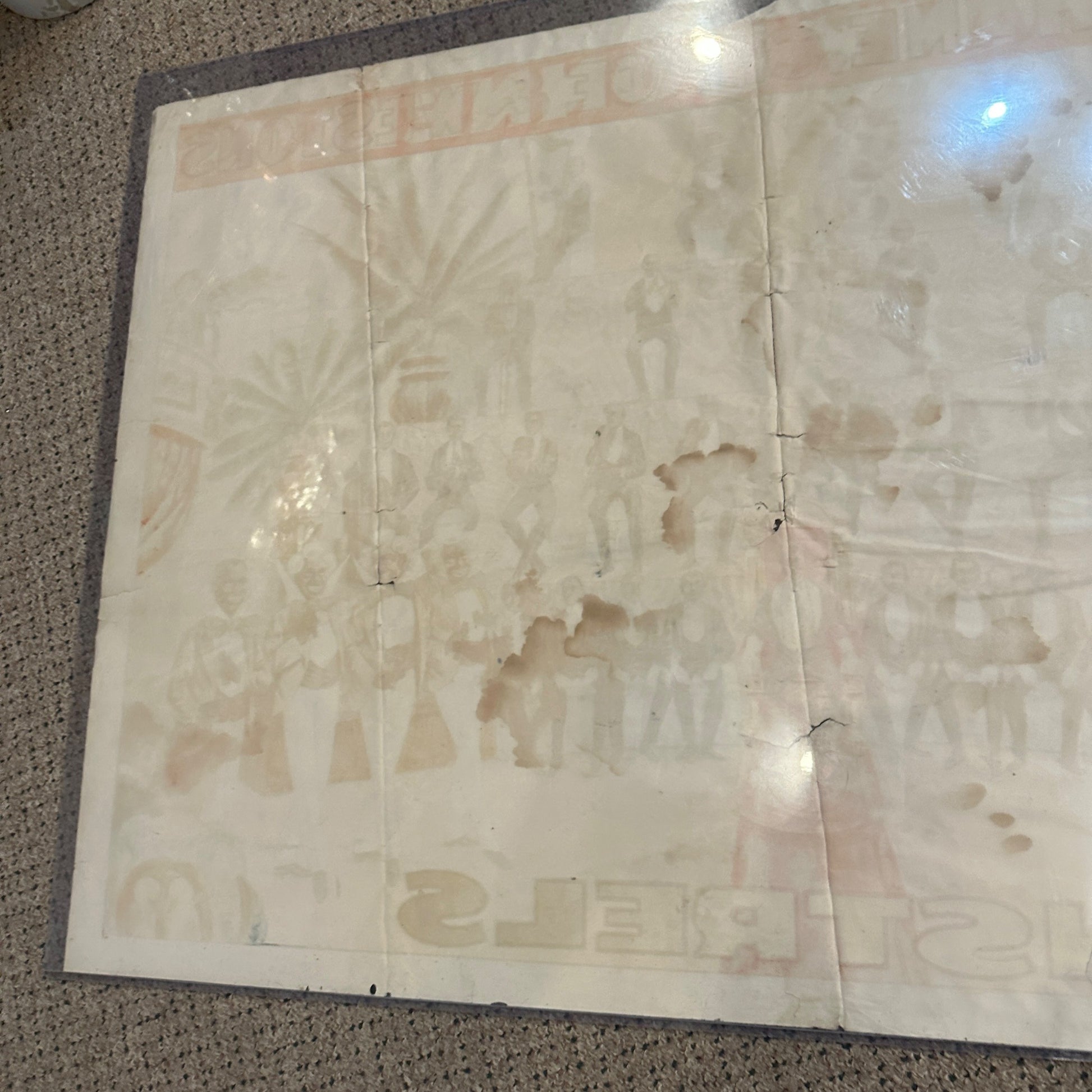 Original Tommy Donnelly's Minstrels (1910) US Theater Stone Lithograph Poster