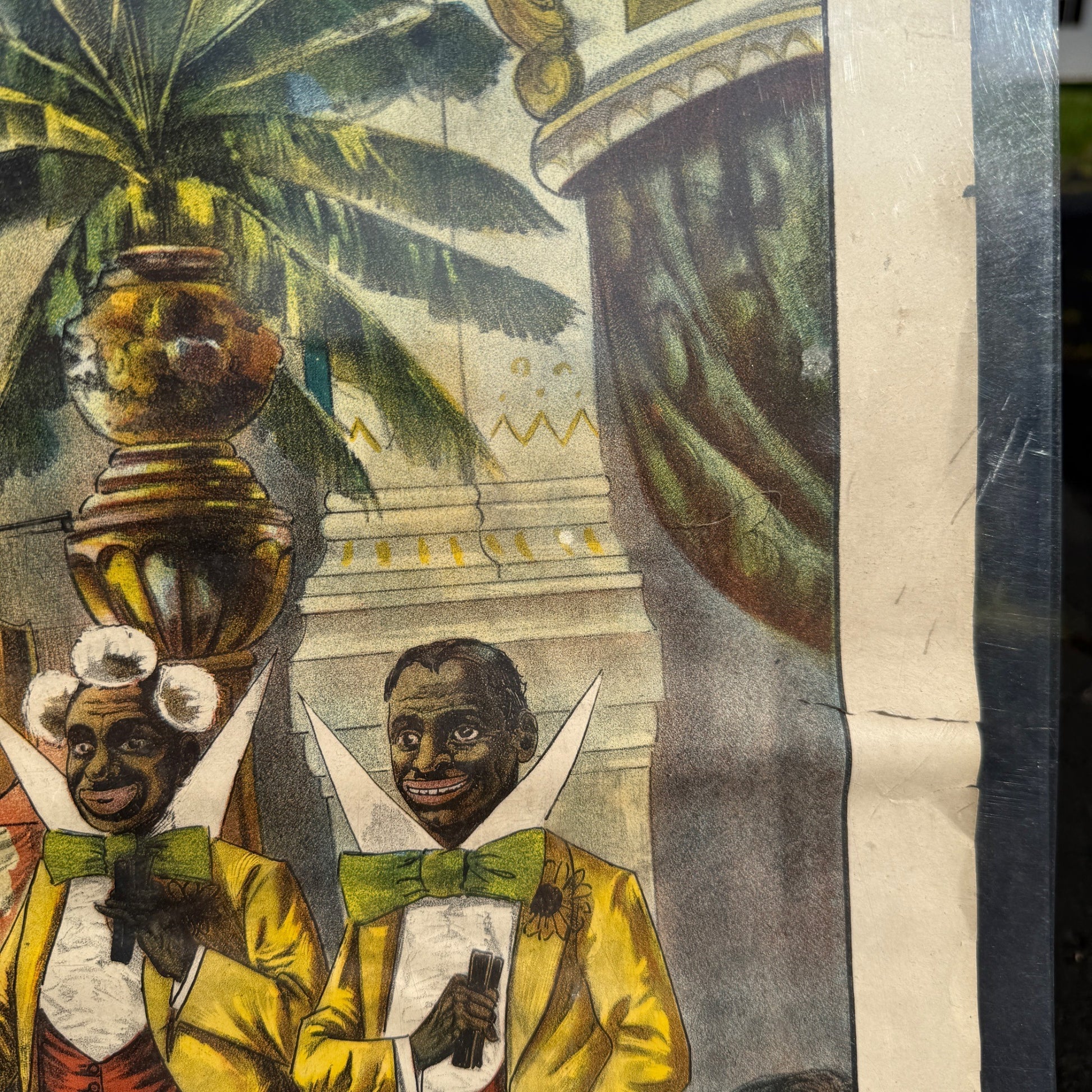 Original Tommy Donnelly's Minstrels (1910) US Theater Stone Lithograph Poster