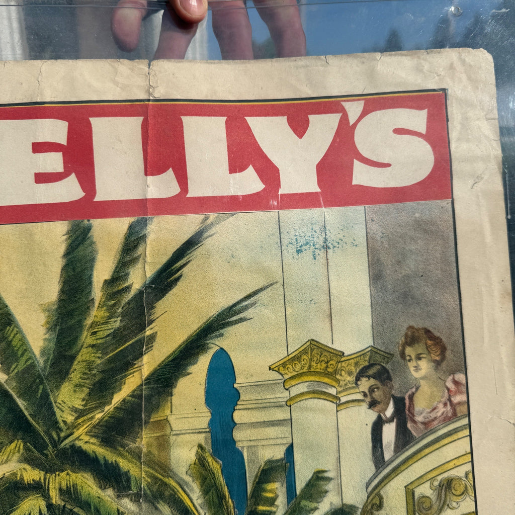 Original Tommy Donnelly's Minstrels (1910) US Theater Stone Lithograph Poster