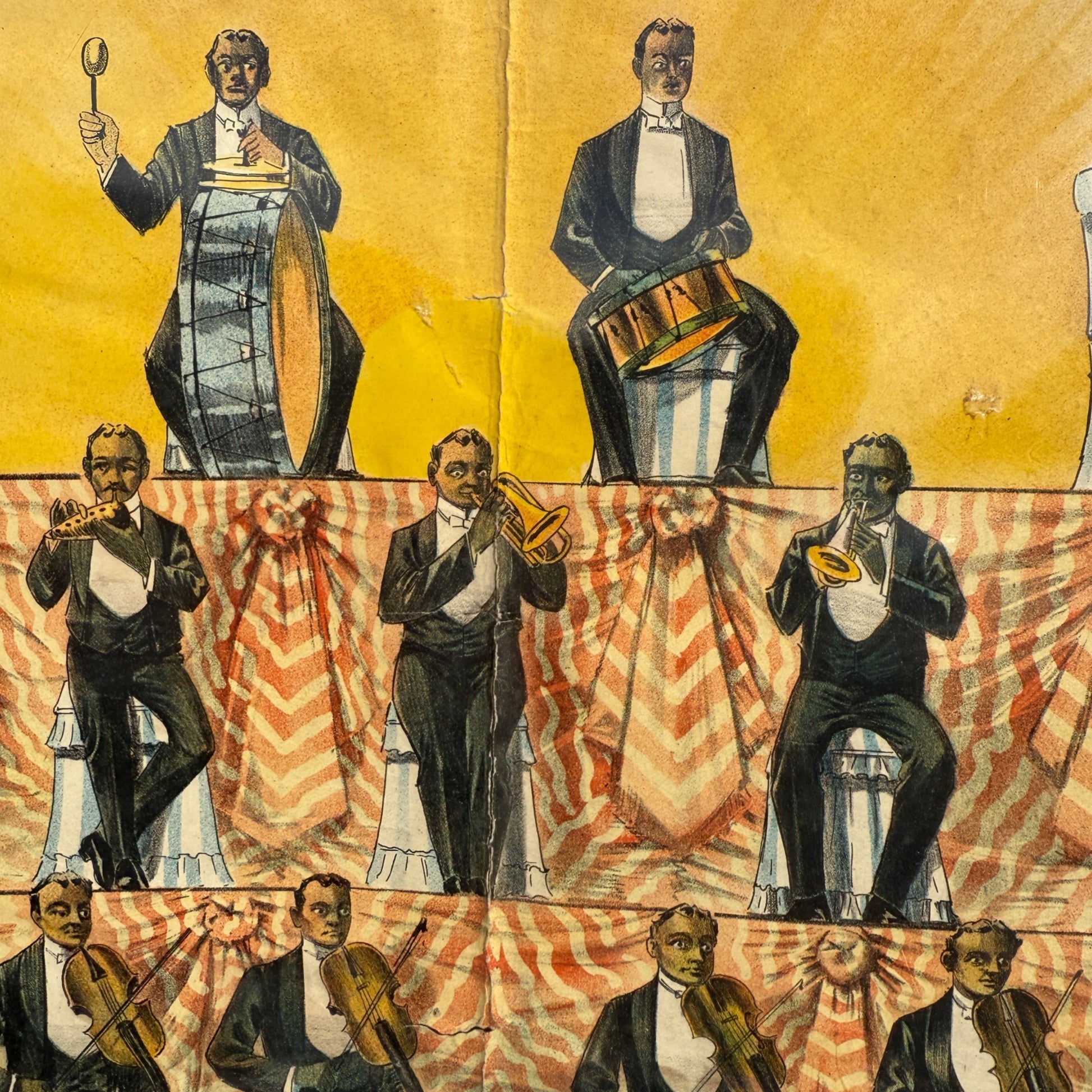 Original Tommy Donnelly's Minstrels (1910) US Theater Stone Lithograph Poster