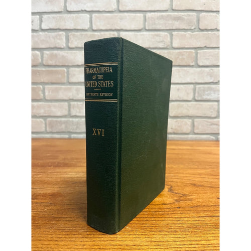 1960 Pharmacopeia of United States 16th Revision Pharmacy Hardcover