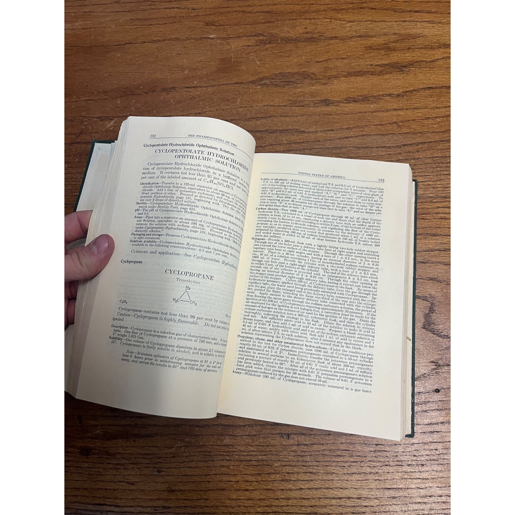 1960 Pharmacopeia of United States 16th Revision Pharmacy Hardcover