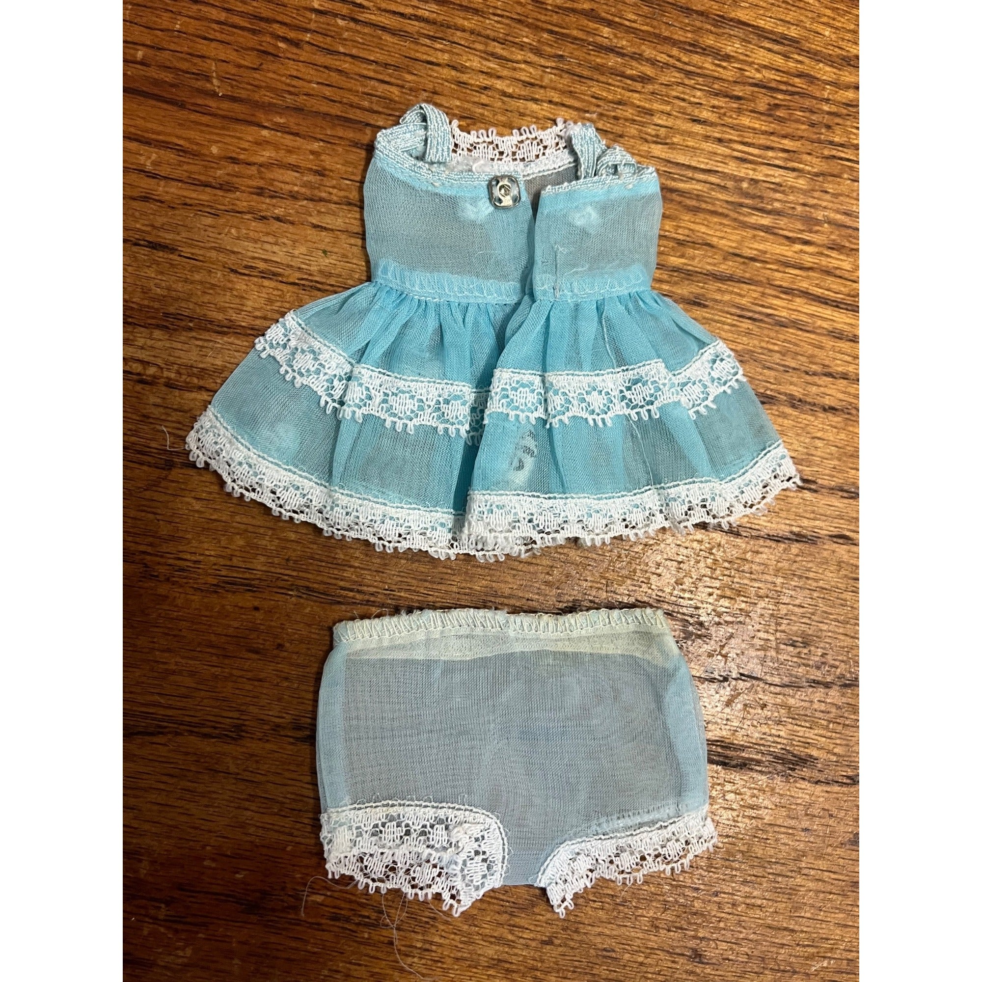 Vintage 1960s Ideal Tammy Doll Family Nylon Undies & Petticoat 9401-1 Blue Lace