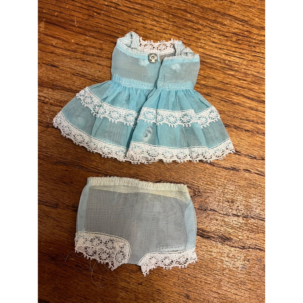 Vintage 1960s Ideal Tammy Doll Family Nylon Undies & Petticoat 9401-1 Blue Lace