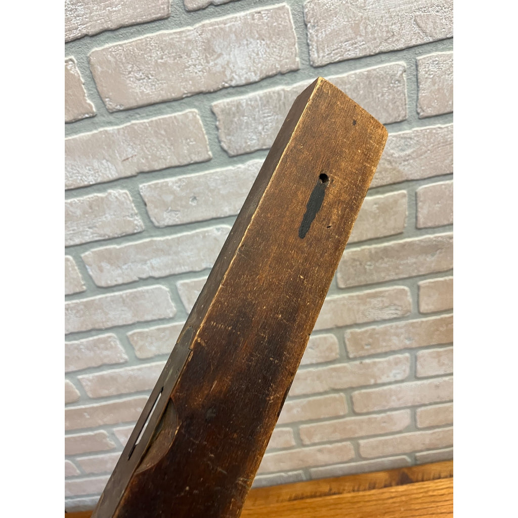 Antique Disston & Morss Wood & Brass 18" Carpenters Level Keystone Tool Co